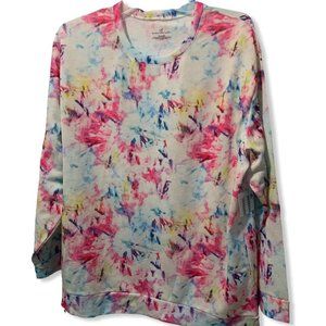 Multi-color Tie Dye Print long sleeve shirt